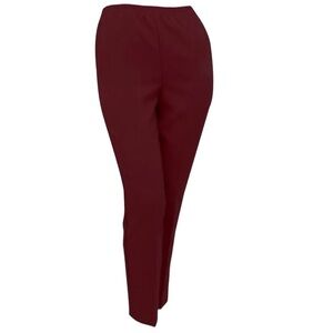 THE J. PETERMAN COMPANY 100% Silk Pants Women's Size Large Wine
